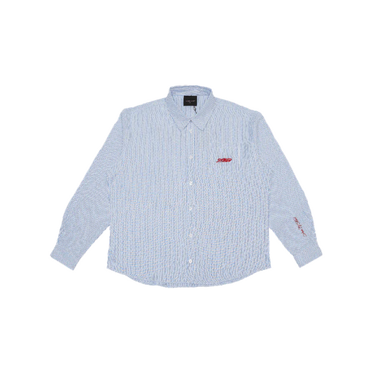 Stoned & Co ® Blessed25 : Stripe Long Sleeve Shirt Blue (SS25)