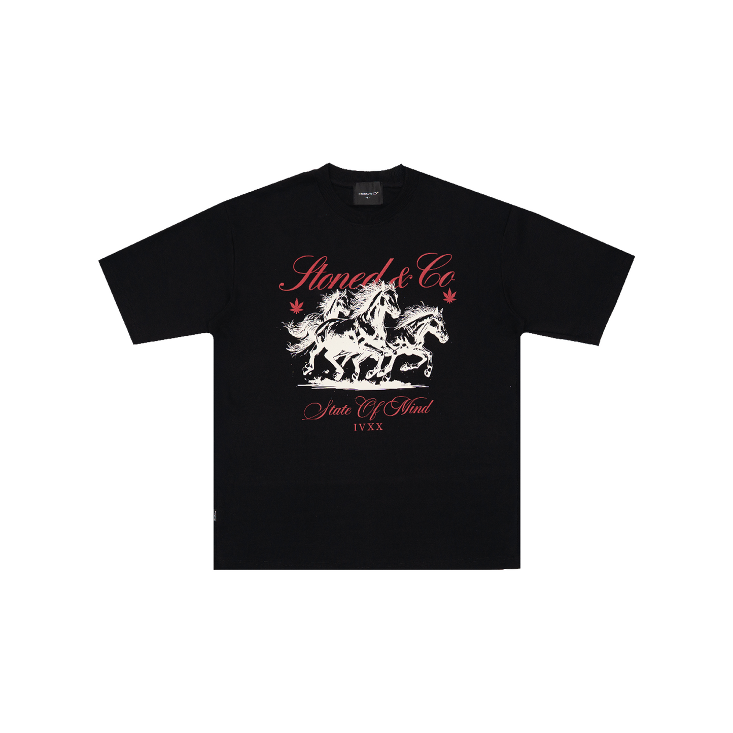 Stoned & Co ® Dark Horse : CRG Tee Black (FW25)