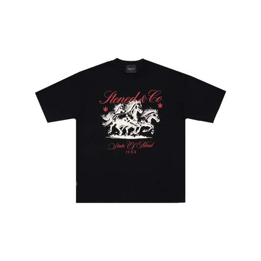 Stoned & Co ® Dark Horse : CRG Tee Black (FW25)
