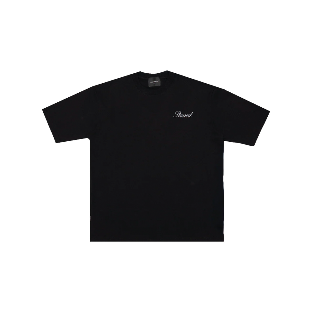 Stoned & Co ® Dark Horse : Checkmate Tee Black (FW25)