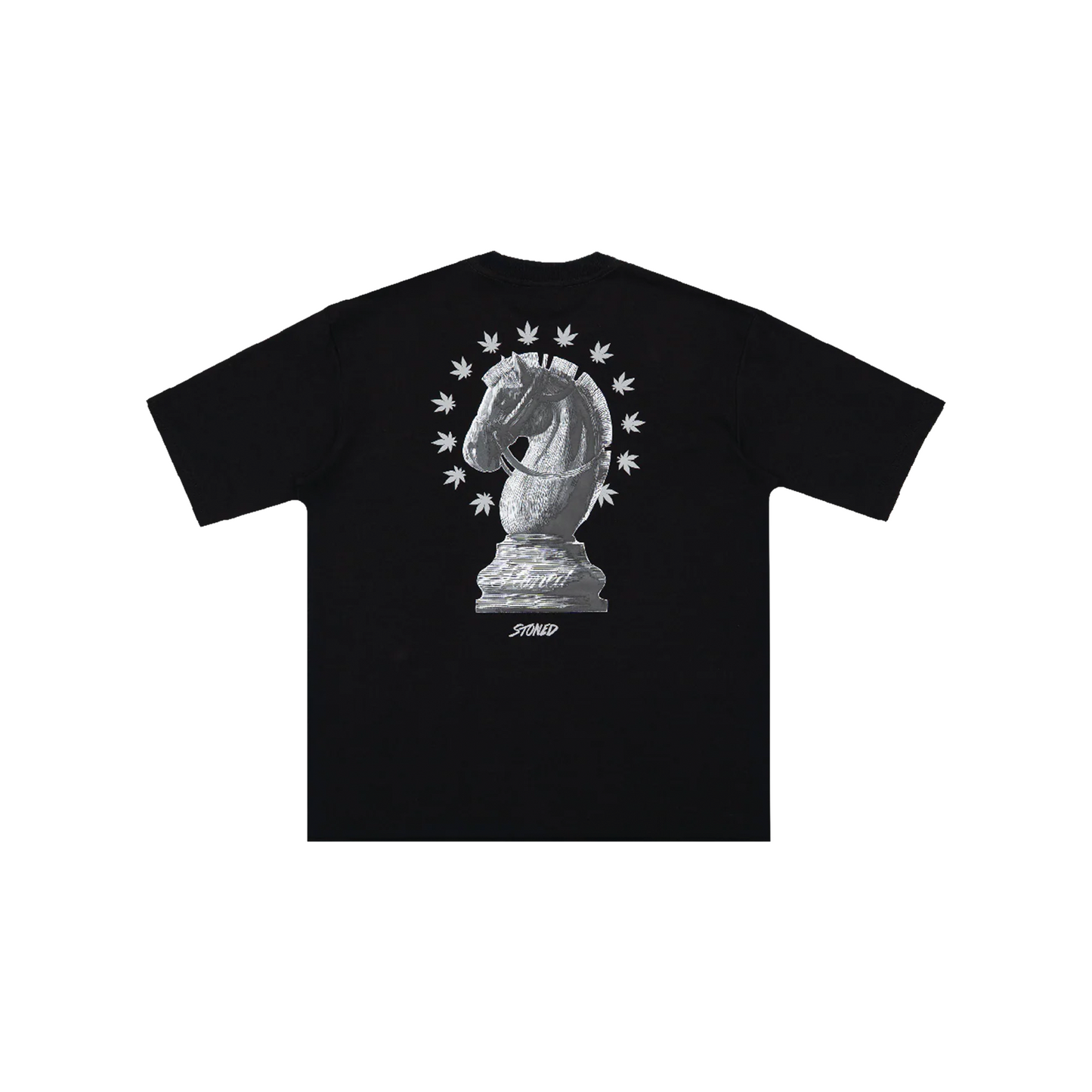 Stoned & Co ® Dark Horse : Checkmate Tee Black (FW25)
