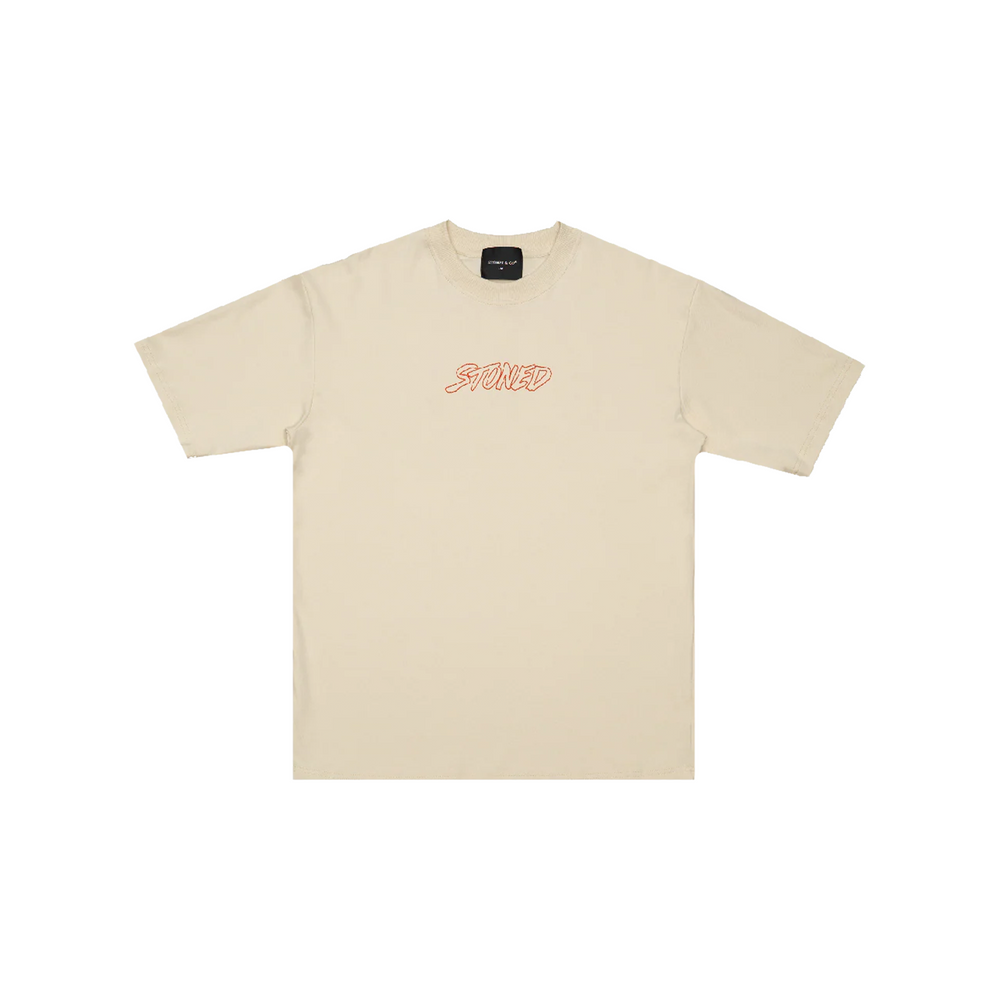 Stoned & Co ® Dark Horse : Twin Horses Tee Beige (SS26)