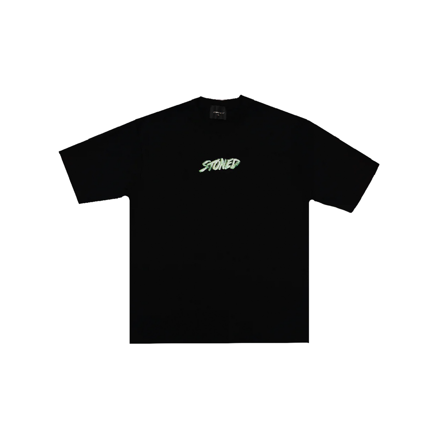 Stoned & Co ® Golden Jade: Genetic Hexagon Jade Tee Black (SS25)