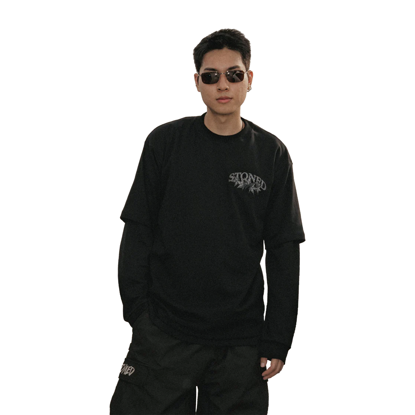 Stoned & Co ® Void : Vintage Maple Tee Black (FW24)