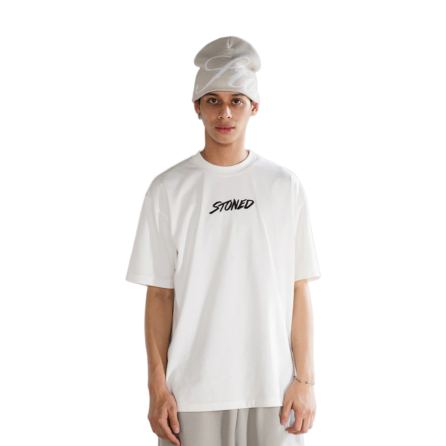 Stoned & Co ® WBB25 : Emblem Tee White (SS25)