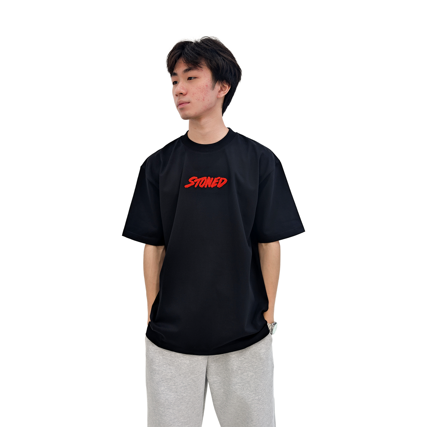 Stoned & Co ® WBB25 : Genetic Cloud Tee Black (SS25)