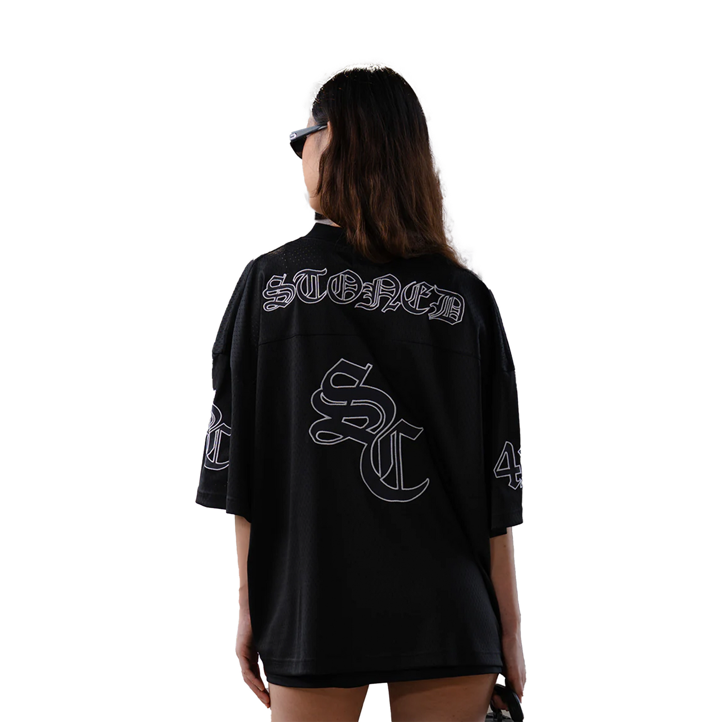 Stoned & Co ® WBB25 : Icon Mesh Jersey Black (SS25)