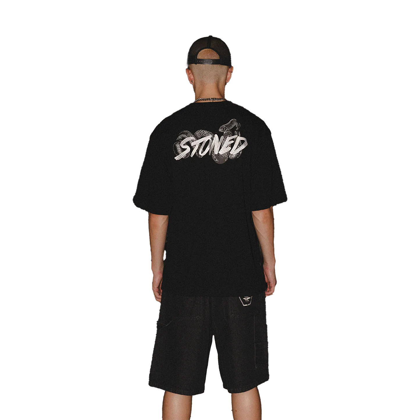 Stoned & Co ® Mystic: Denim Jorts Black (SS25)