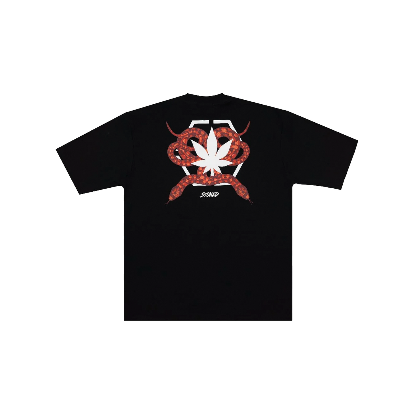 Stoned & Co ® Mystic: Hexagon Snake Tee Black (SS25)