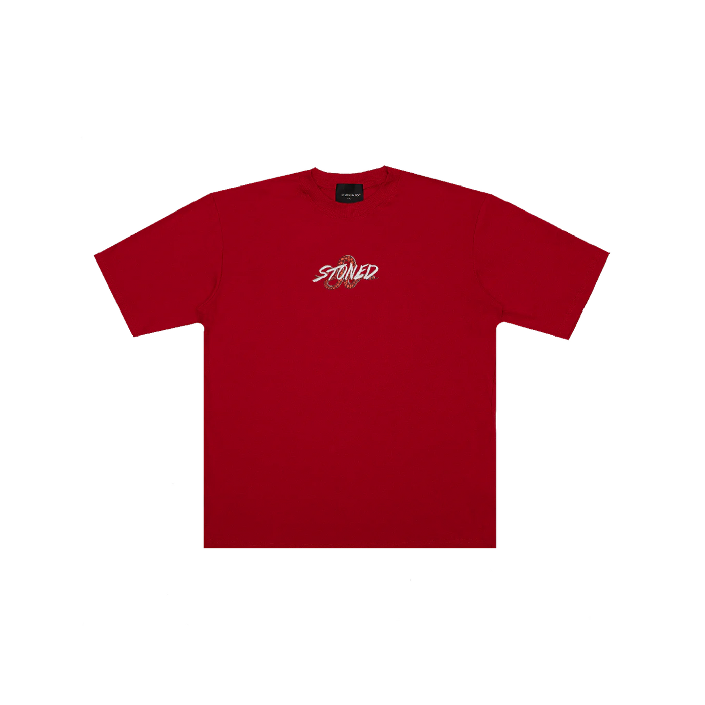 Stoned & Co ® Mystic: Hexagon Snake Tee Red (SS25)