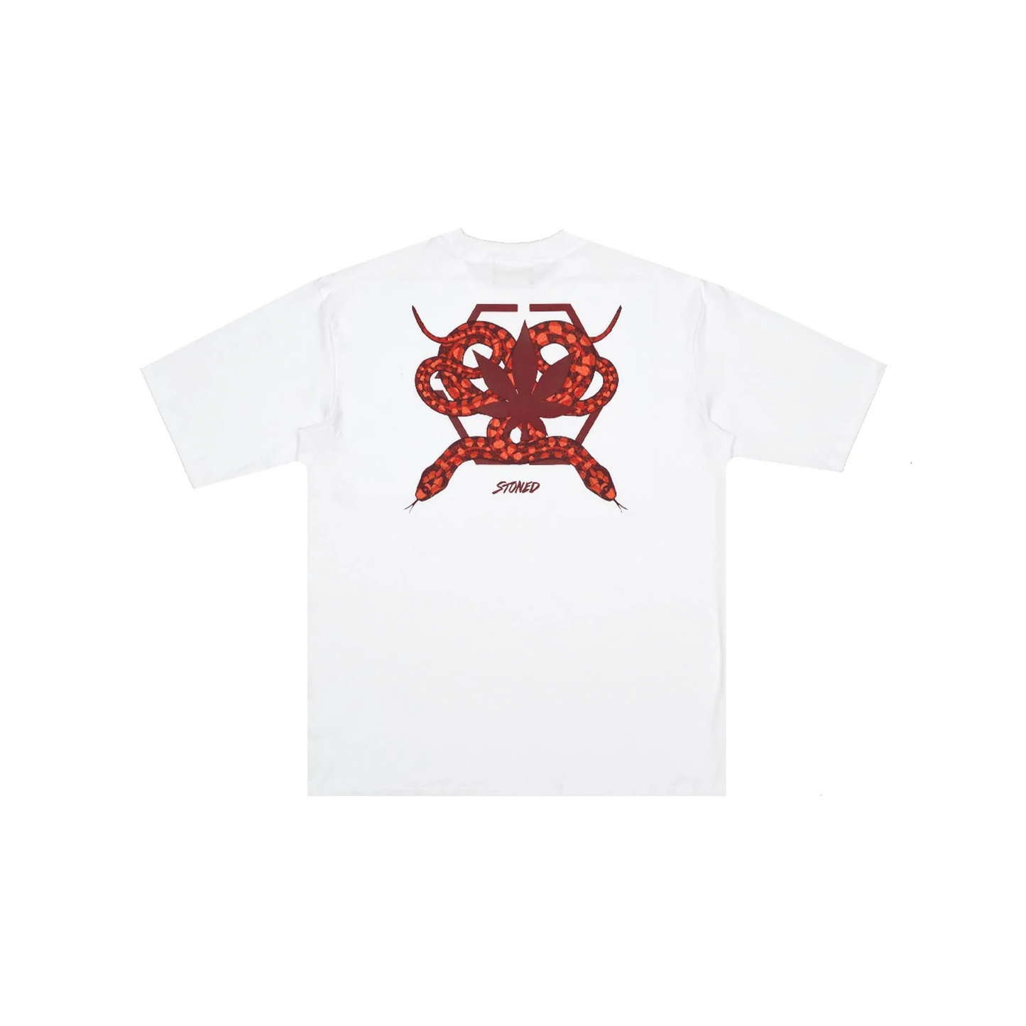 Stoned & Co ® Mystic: Hexagon Snake Tee White (SS25)