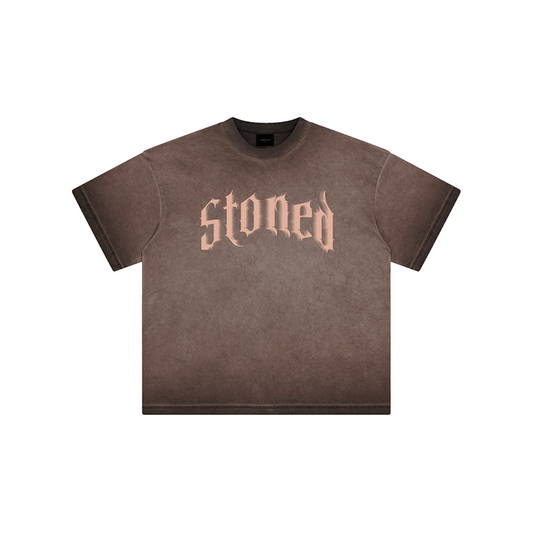 Stoned & Co ® Stoned Euphoria: Washed Tee Brown (SS24)