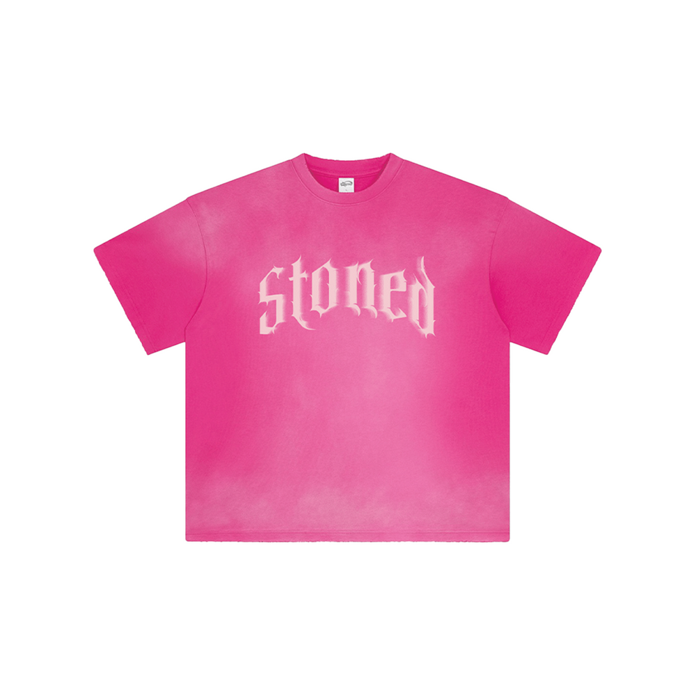 Stoned & Co ® Stoned Euphoria : Washed Tee Pink (SS24)