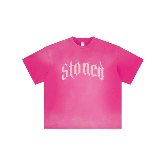 Stoned & Co ® Stoned Euphoria: Washed Tee Pink (SS24)