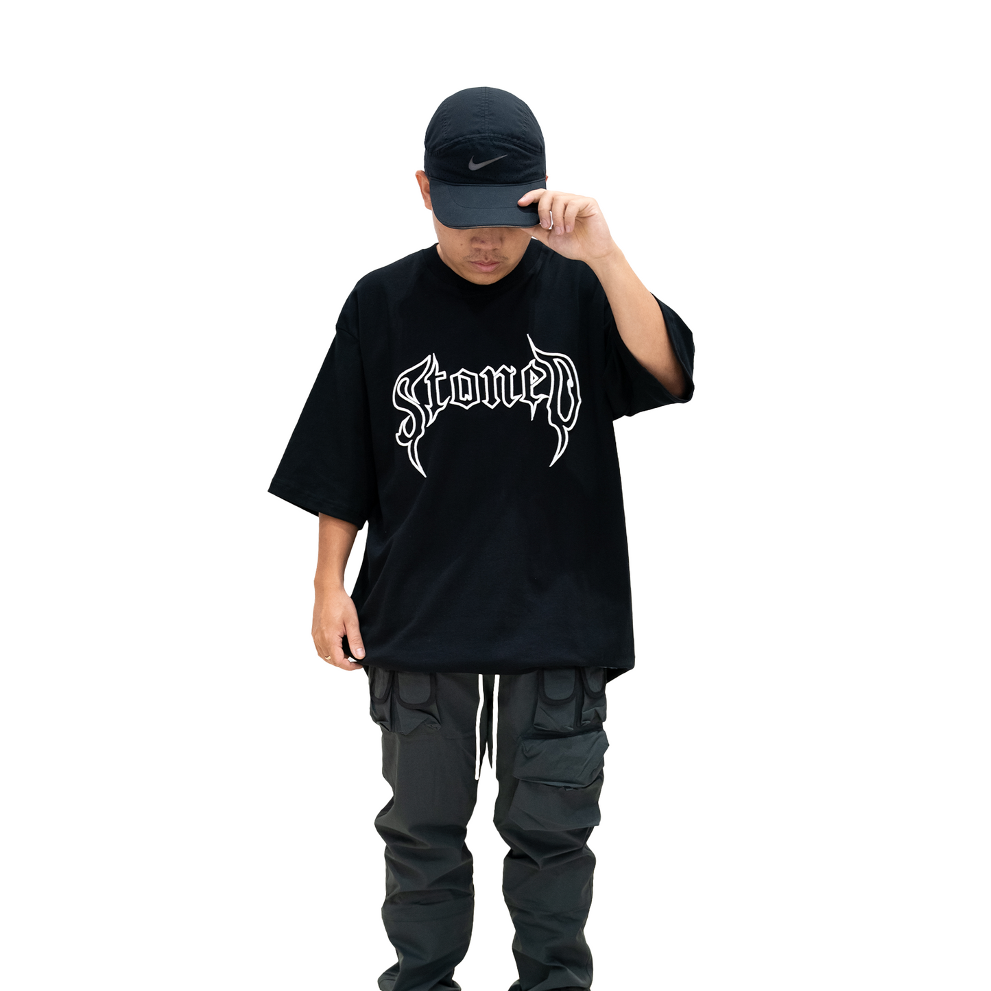 Stoned & Co ® Stoned Retro : Conspiracy Logo Tee Black (SS24)
