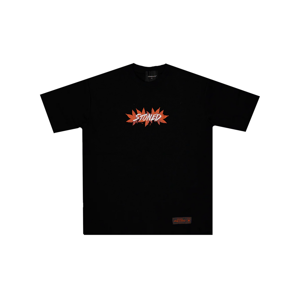 Stoned & Co ® Stoned Retro: Genetic Maple Tee Black (SS24)