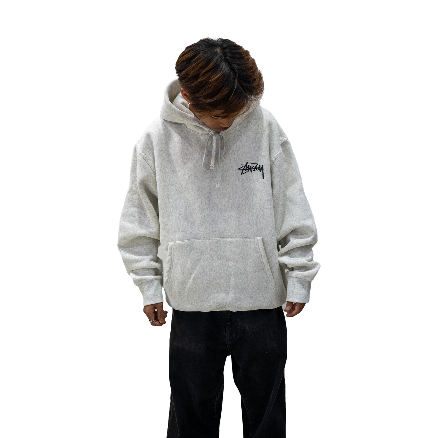 Stussy 8 Ball Fade Hoodie Ash Heather (FW22)