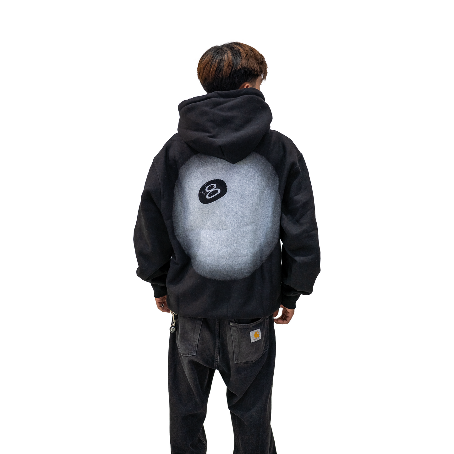 Stussy 8 Ball Fade Hoodie Black (FW22)