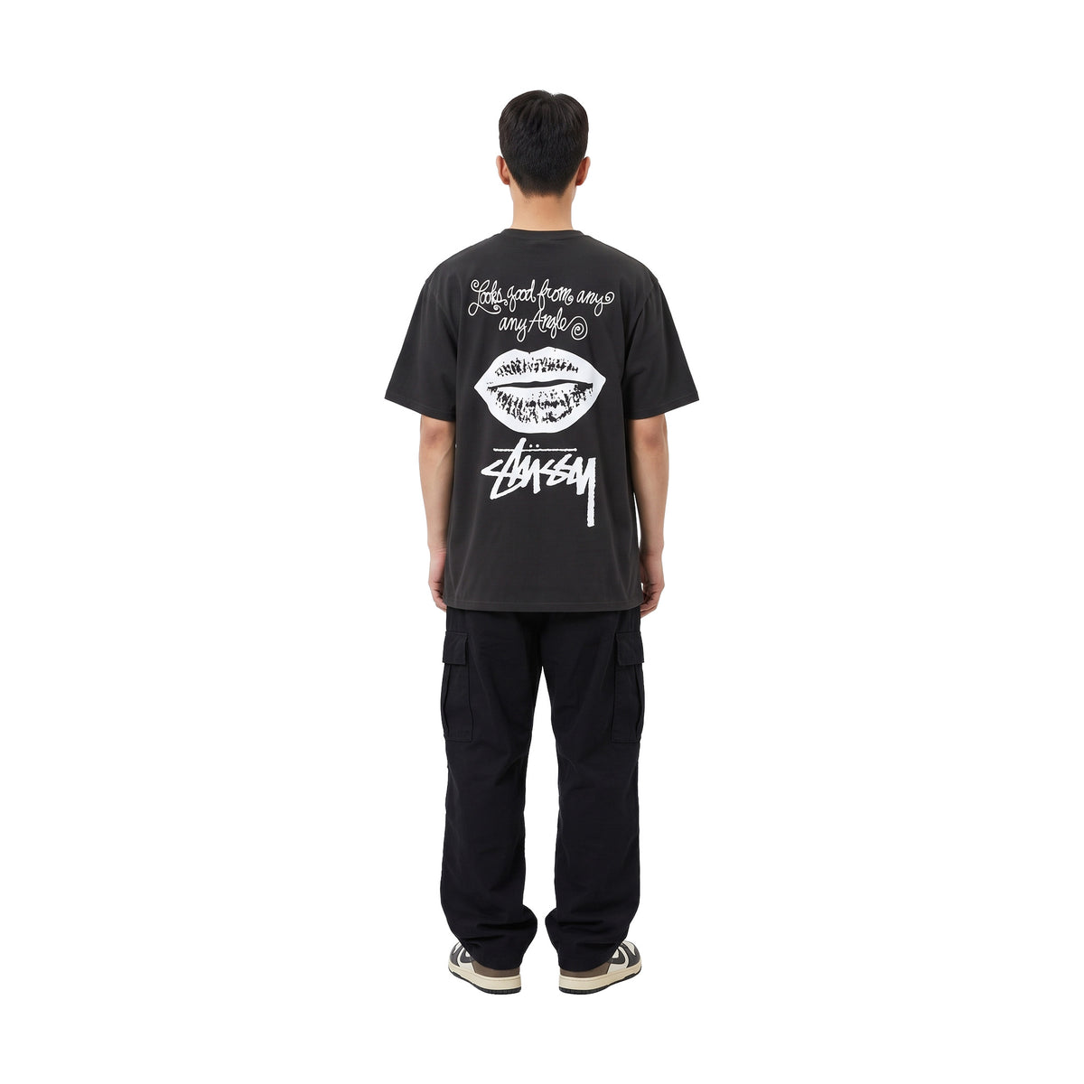 Stüssy Any Angle Pigment Dyed Tee Faded Black (SS26)
