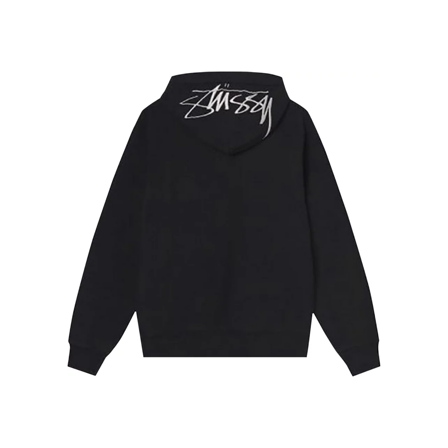 Stussy Back Hood Appliqué Hoodie Black (SS22)