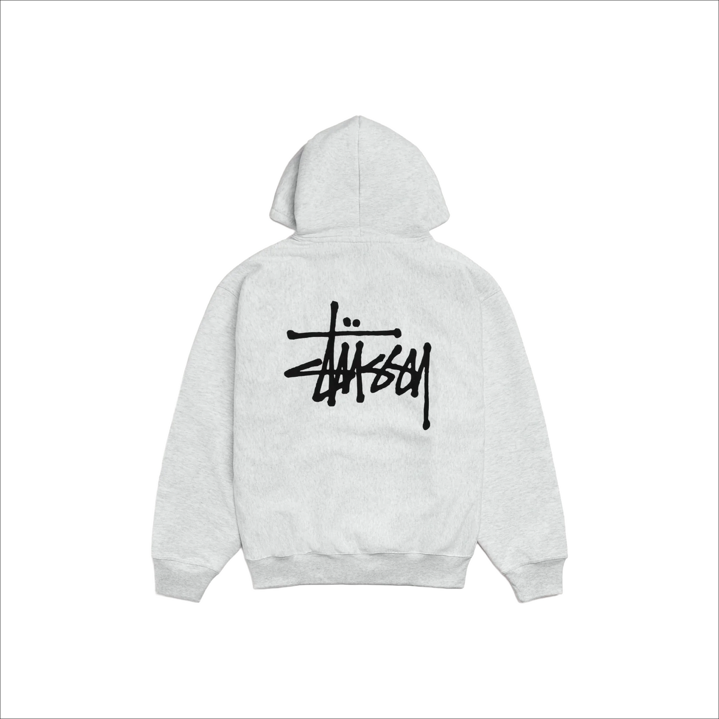 Stüssy Basic Zip-Up Hoodie Ash Heather (SS23)