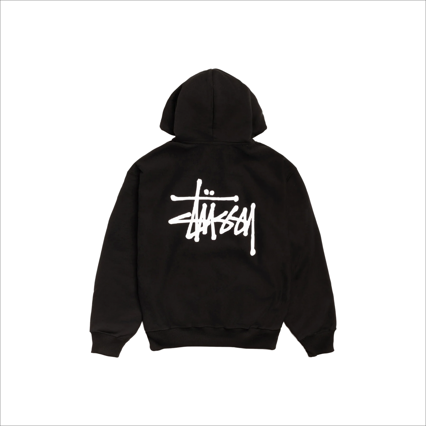 Stüssy Basic Zip-Up Hoodie Black (SS23)