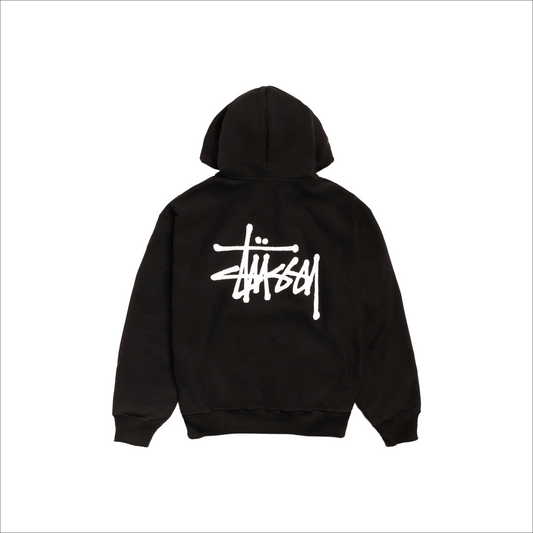 Stüssy Basic Zip-Up Hoodie Black (SS23)