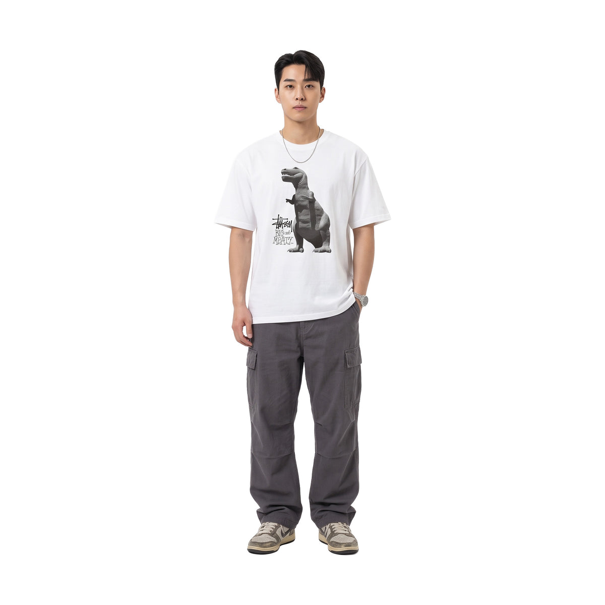 Stüssy Big & Meaty Pigment Dyed Tee Natural (SS25)