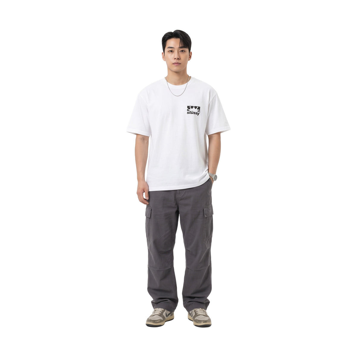 Stüssy Box Crown Tee White (SS26)