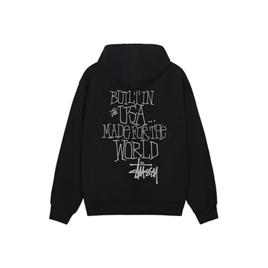 Stussy Built In USA Hoodie Black (FW24)