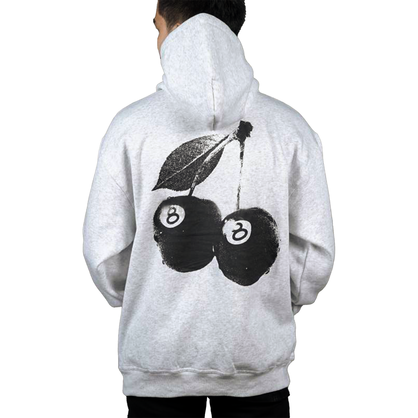 Stussy Cherries Hoodie Ash Heather (SS24)