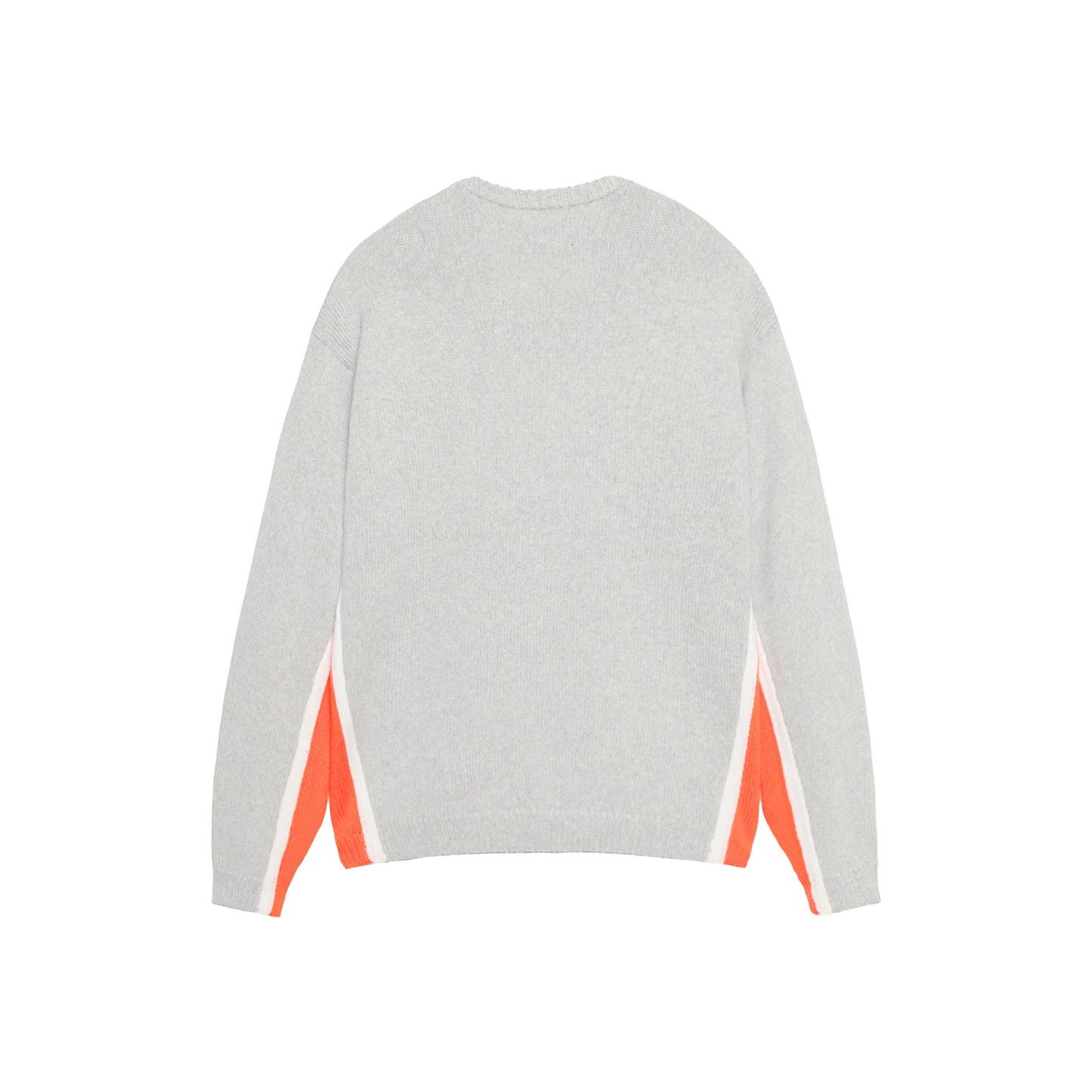 Stussy Contrast Stripe Crewneck Sweater Heather (FW24)