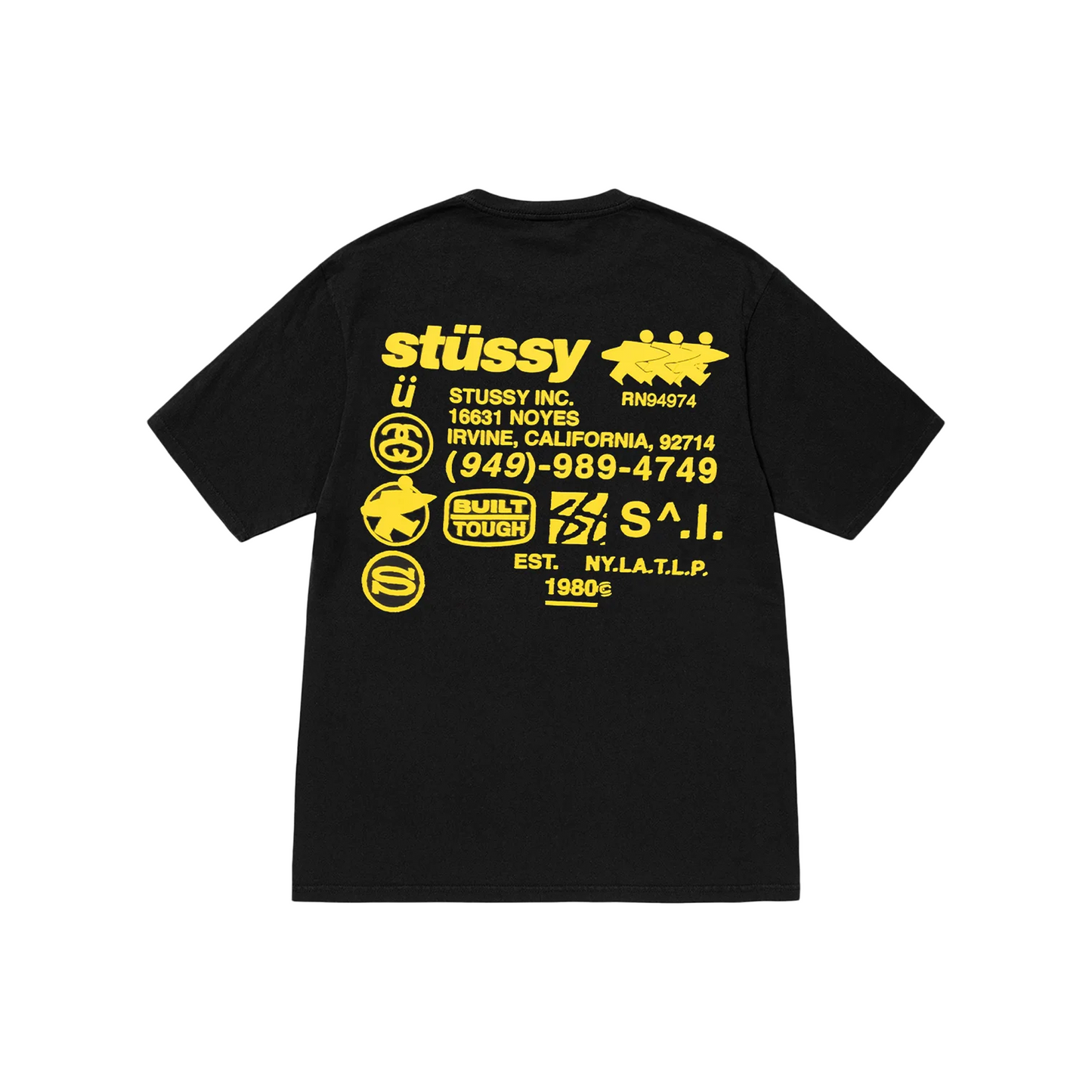 Stussy DNA Pigment Dyed Tee Black (SS24)