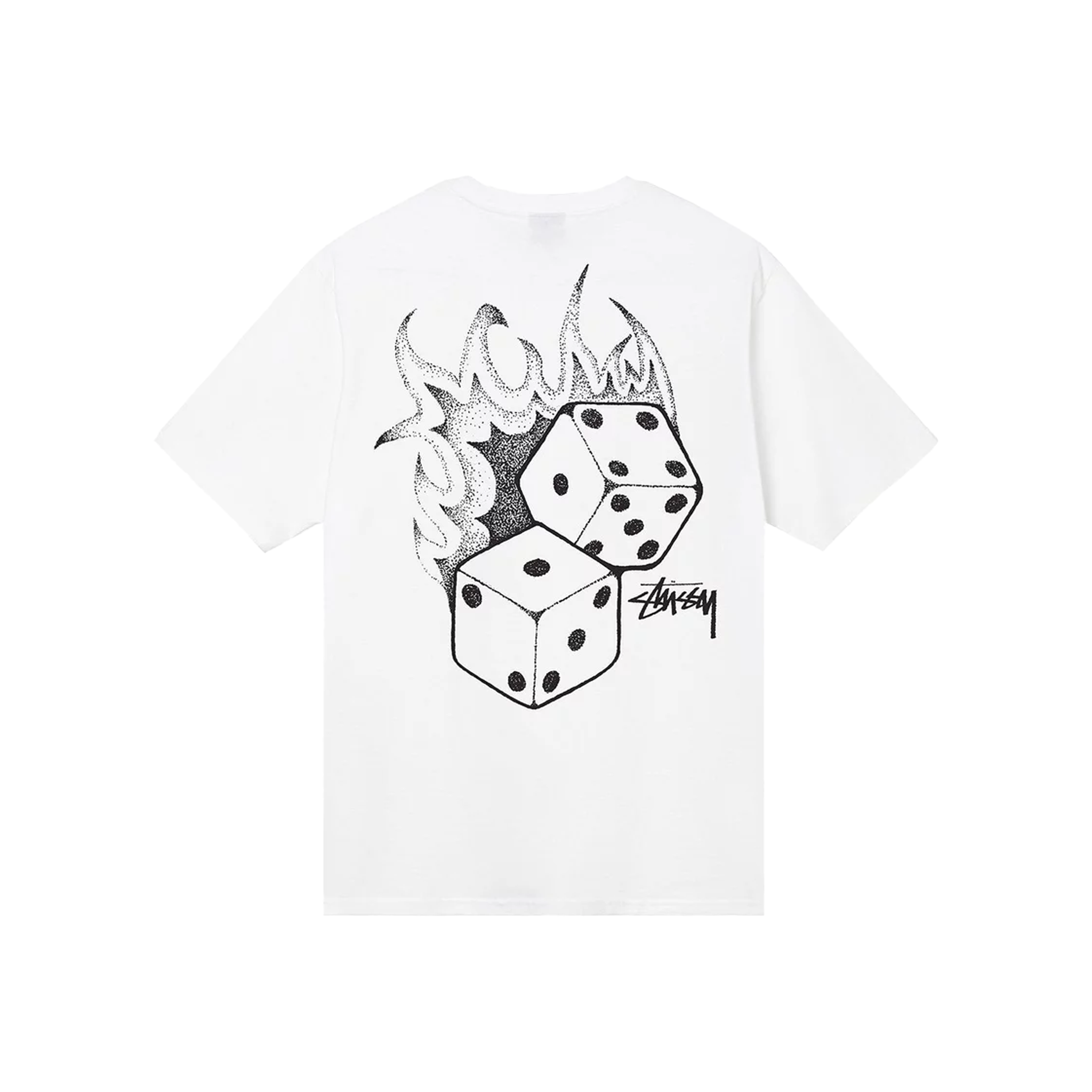 Stussy Fire Dice Tee White – STEALPLUG KL