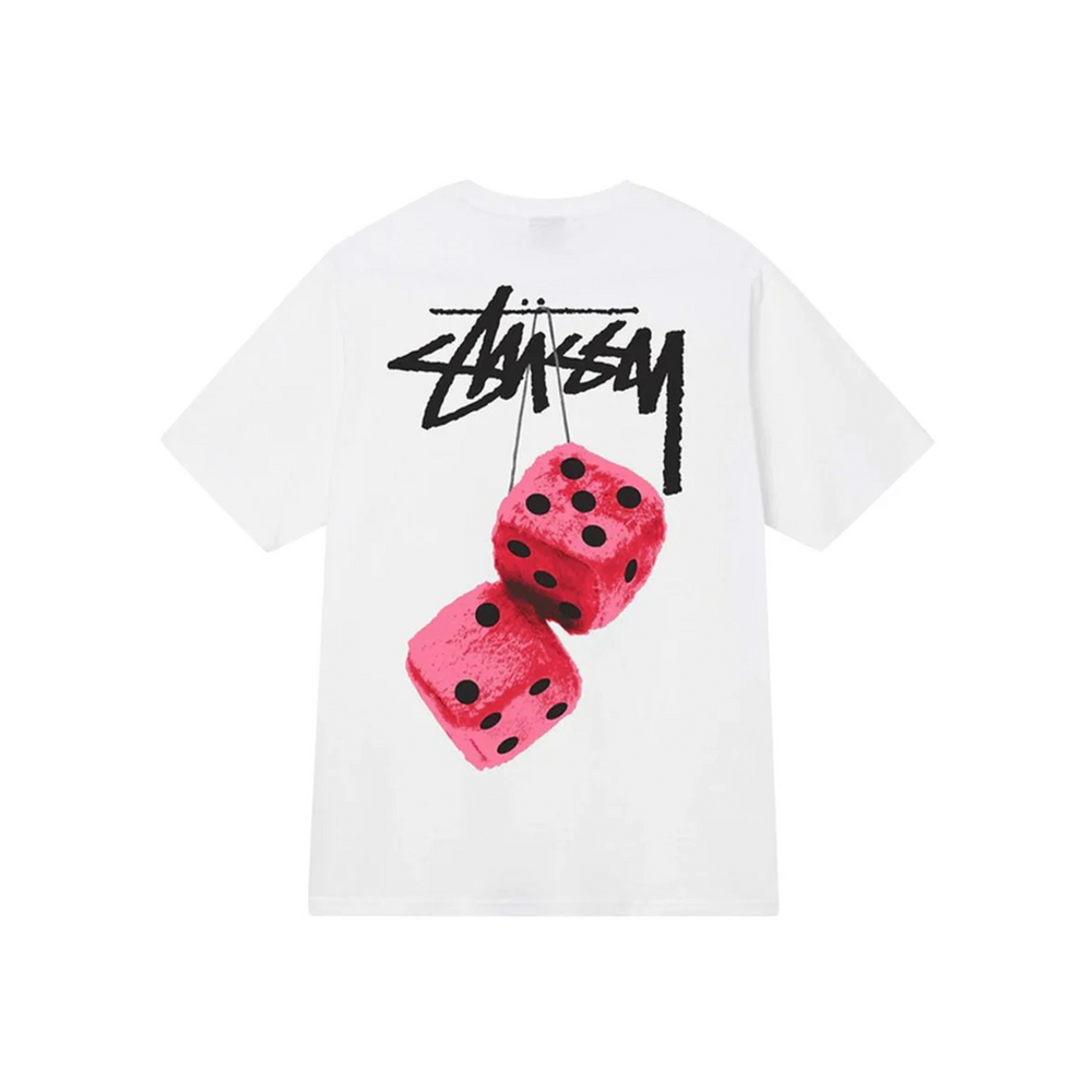 Stüssy Fuzzy Dice Tee White (SS22)