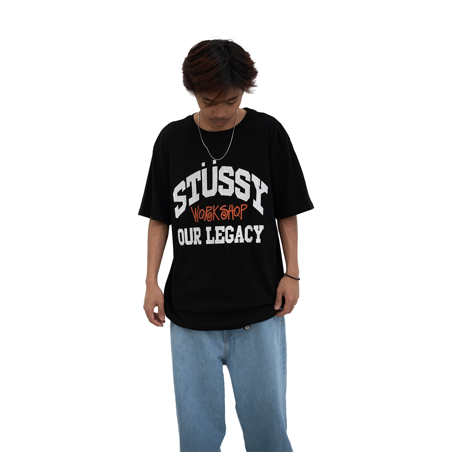 Stussy Our Legacy Collegiate Pigment Dyed Tee Black (SS24)