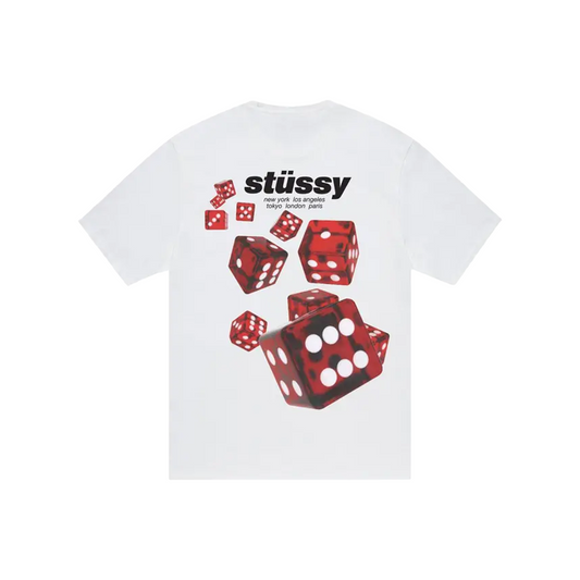 Stüssy Rollers Tee White (SS25)