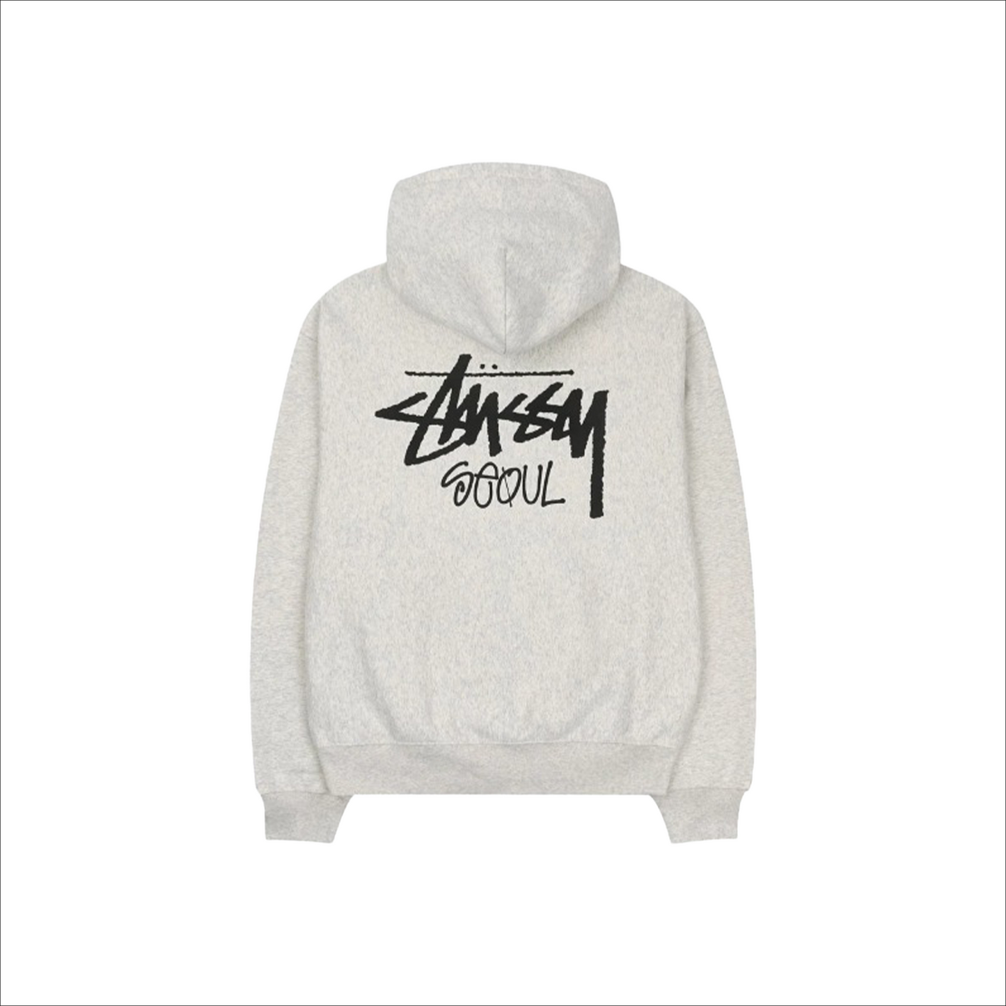 Stüssy Stock Seoul Zip-Up Hoodie Ash Heather (FW23)