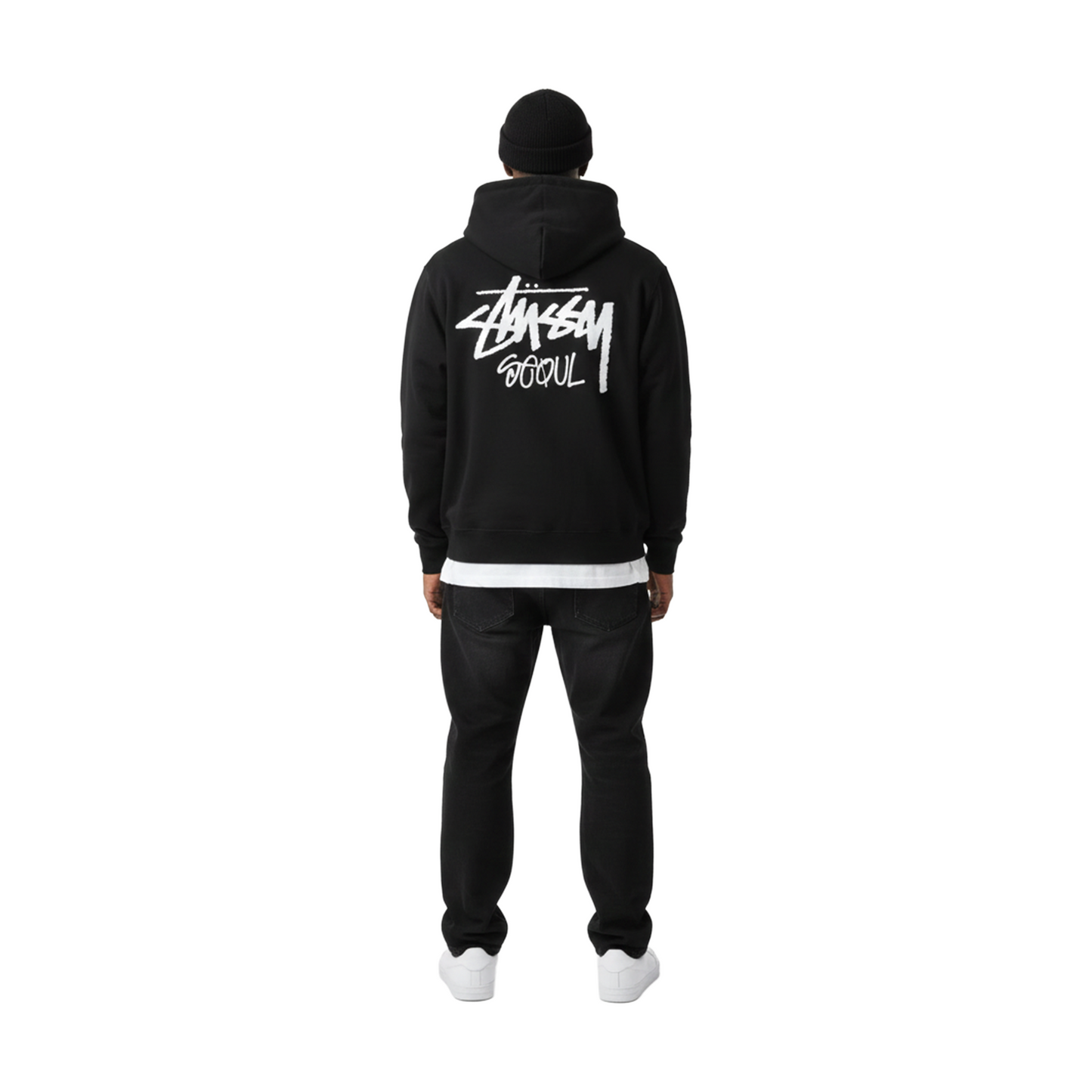 Stüssy Stock Seoul Zip-Up Hoodie Black (FW23)