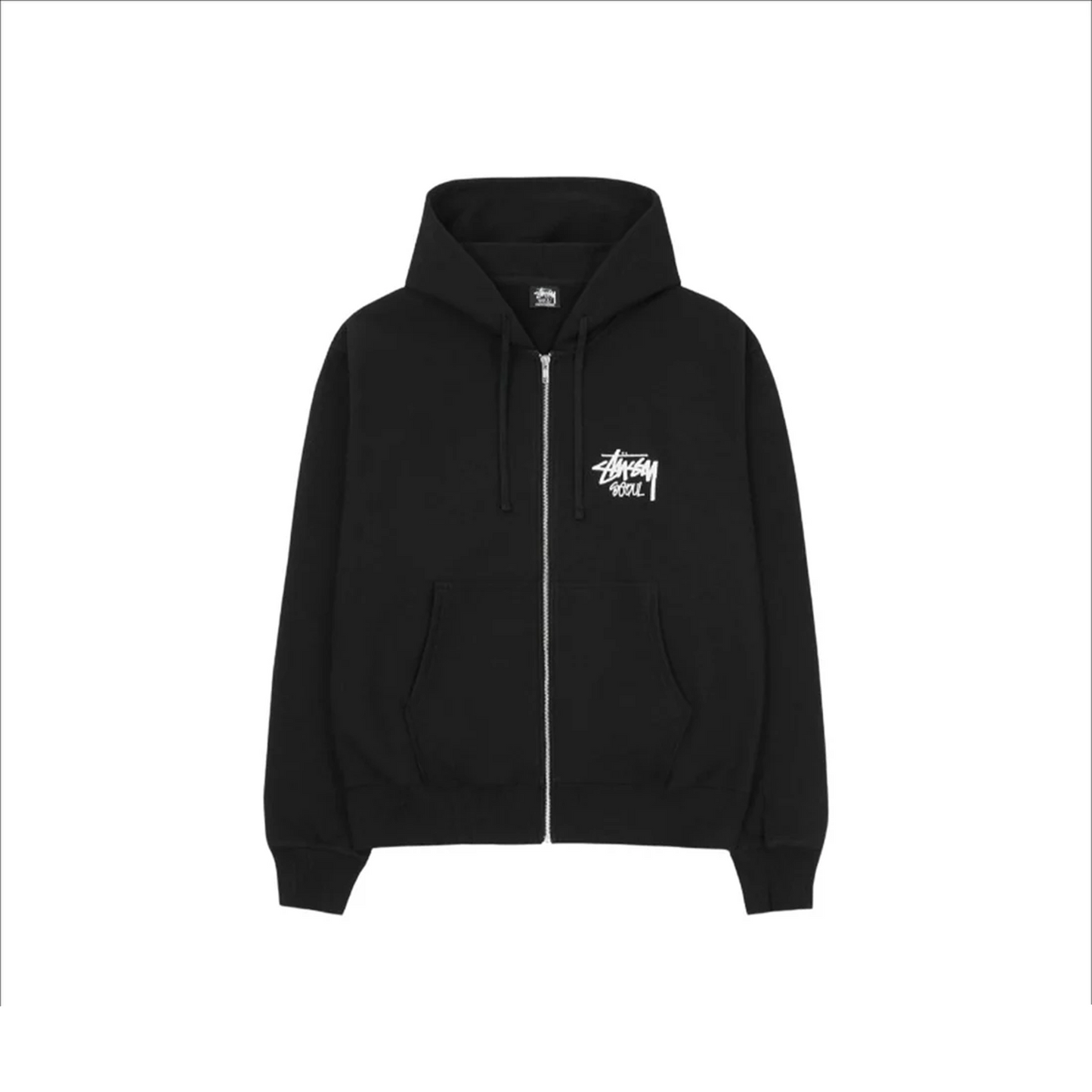 Stüssy Stock Seoul Zip-Up Hoodie Black (FW23)