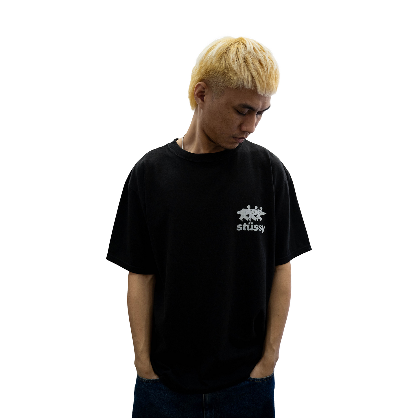 Stussy Surfwalk Tee Black (SS24)