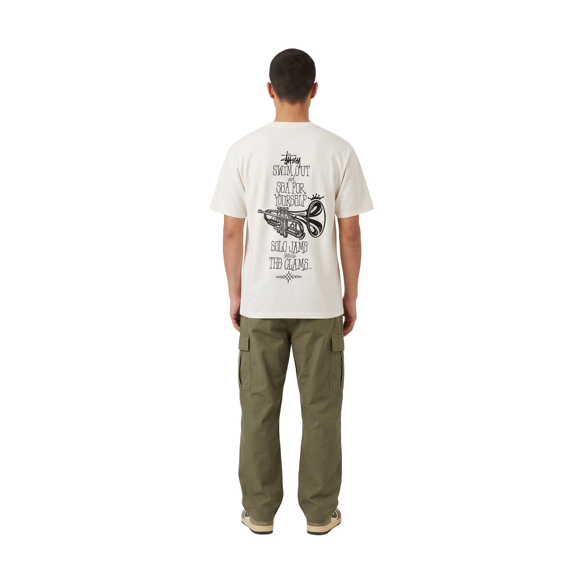 Stüssy Swim Out Tee Pigment Dyed Tee Natural (FW25)