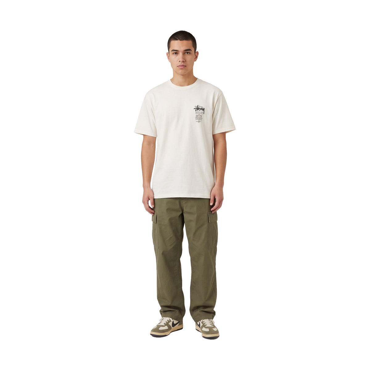 Stüssy Swim Out Tee Pigment Dyed Tee Natural (FW25)