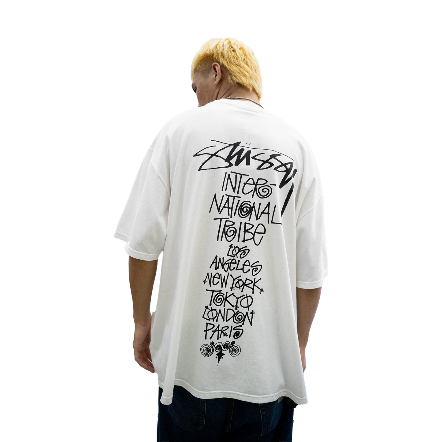 Stussy Tribe Stack Tee White (SS23)