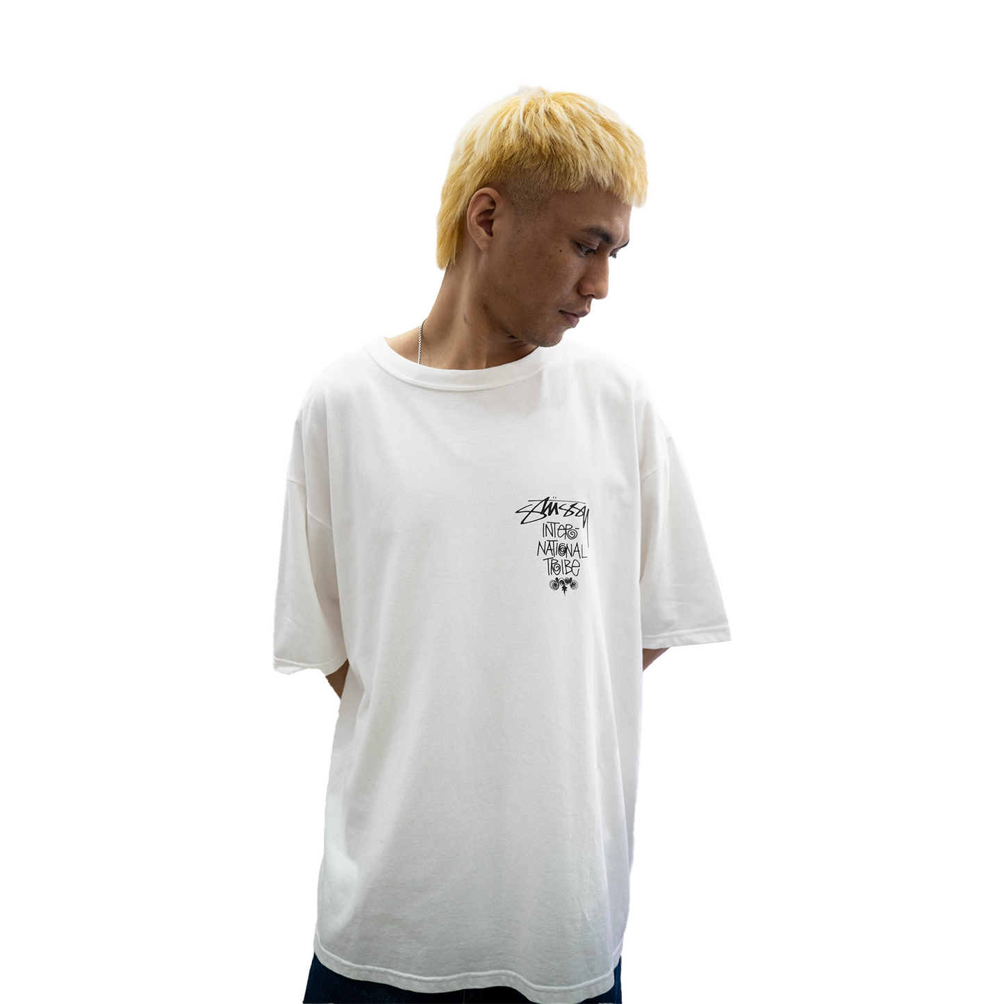 Stussy Tribe Stack Tee White (SS23)