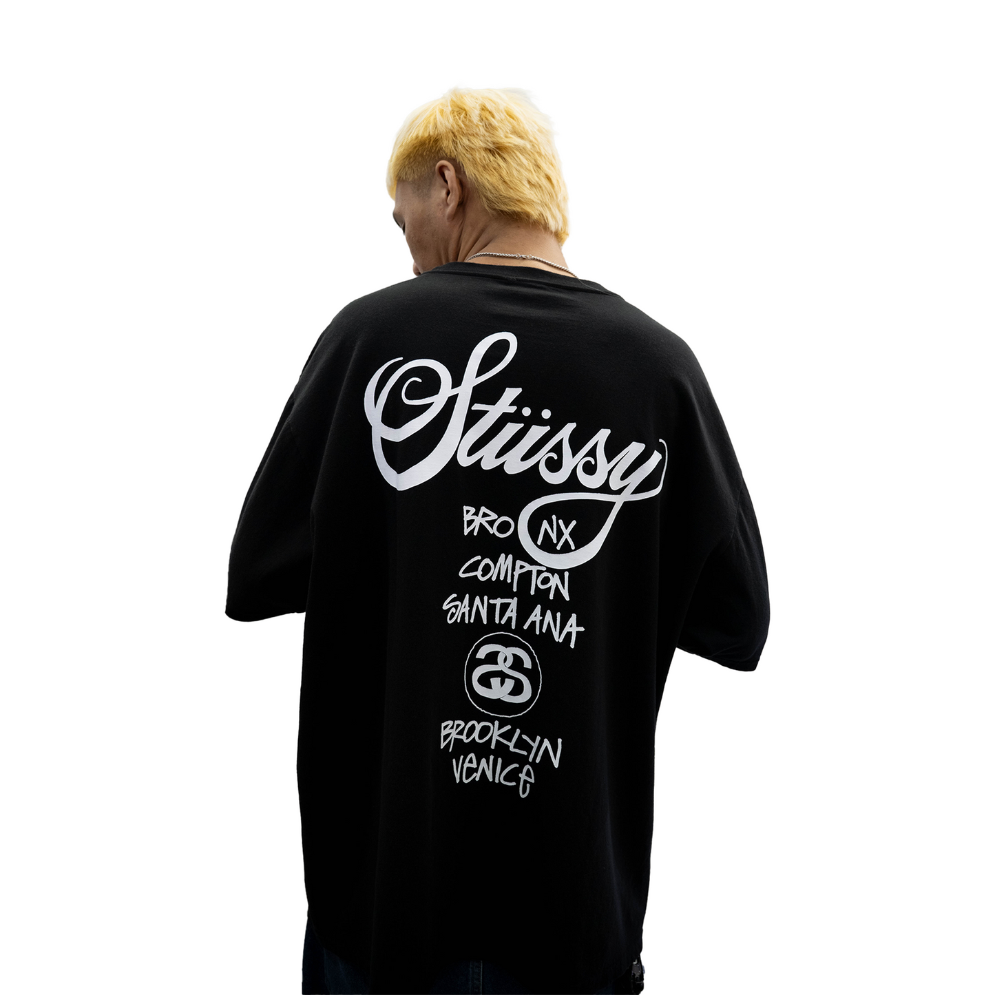 Stussy World Tour Tee Black (SS24)