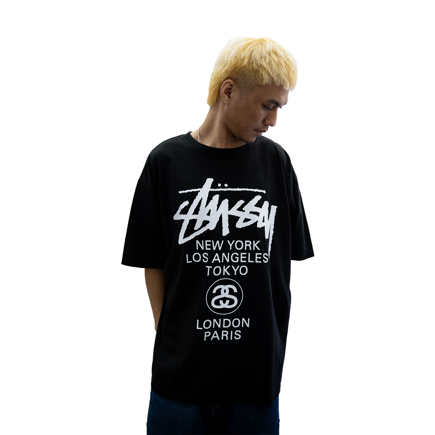 Stussy World Tour Tee Black (SS24)