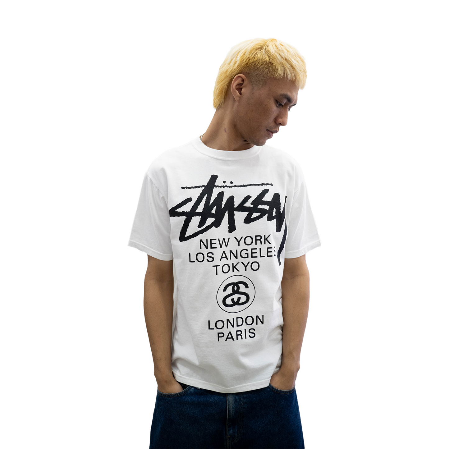 Stussy World Tour Tee White (SS24)