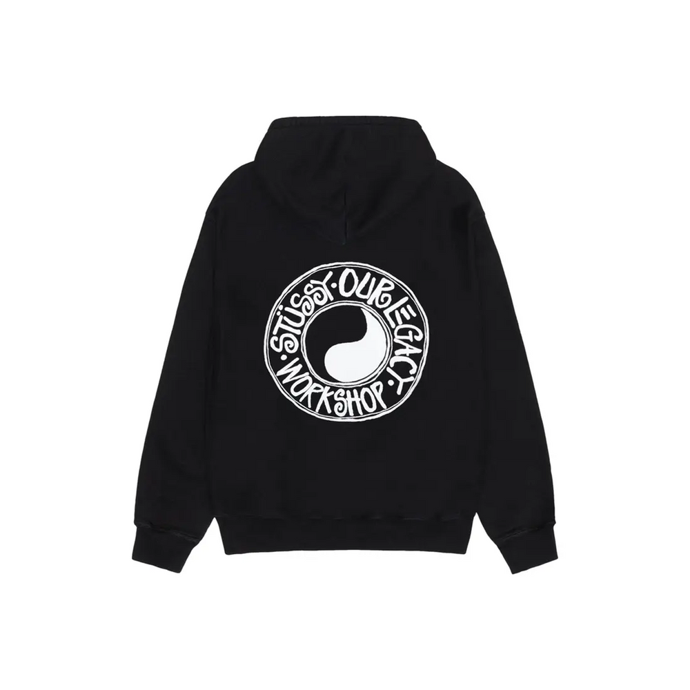 Stussy x Our Legacy Work Shop Buana Pigment Dyed Hoodie Black (FW24)