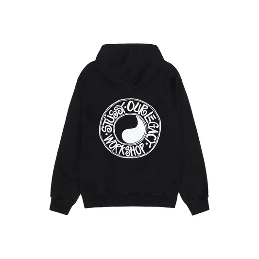 Stussy x Our Legacy Work Shop Buana Pigment Dyed Hoodie Black (FW24)